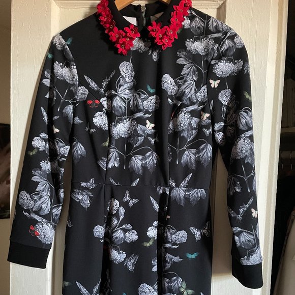 chinese dress ladies TED BAKER A-line Butterfly Dress